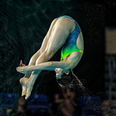 Maddison Keeney in action during the Women's 3m Springboard Final at Sandwell Aquatics Centre on day ten of the 2022 Commonwealth Games in Birmingham.
