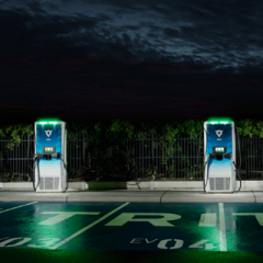 Image of two electric charging stations