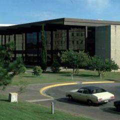 An image of Mayne Hall circa 1977.