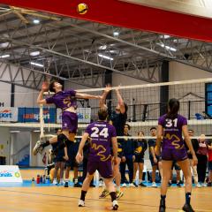 UQ volleyball team in action at the UniSport Indigenous Nationals