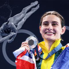 UQ alum Maddison after winning a silver medal in the women's 3-metre springboard in Paris.