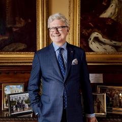An image of His Excellency the Honourable Paul de Jersey AC CVO inside Government House.