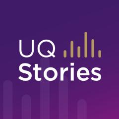 This a logo for UQ stories