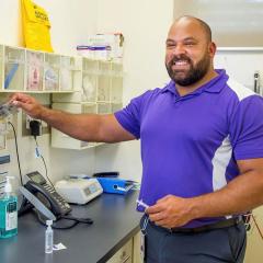 This is an image of UQ School of Public Health lecturer Francis Nona.