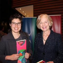Poet Ellen van Neerven with UQ alumnus Quentin Bryce AD CVO.