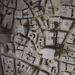 Wooden city model