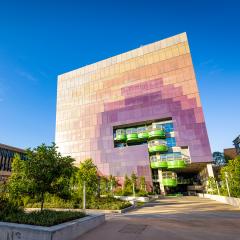 Exterior shot of the new Andrew N. Liveris Building